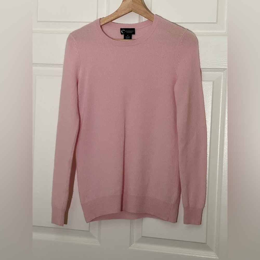 Bloomingdales Cashmere Sweater Crewneck Pink